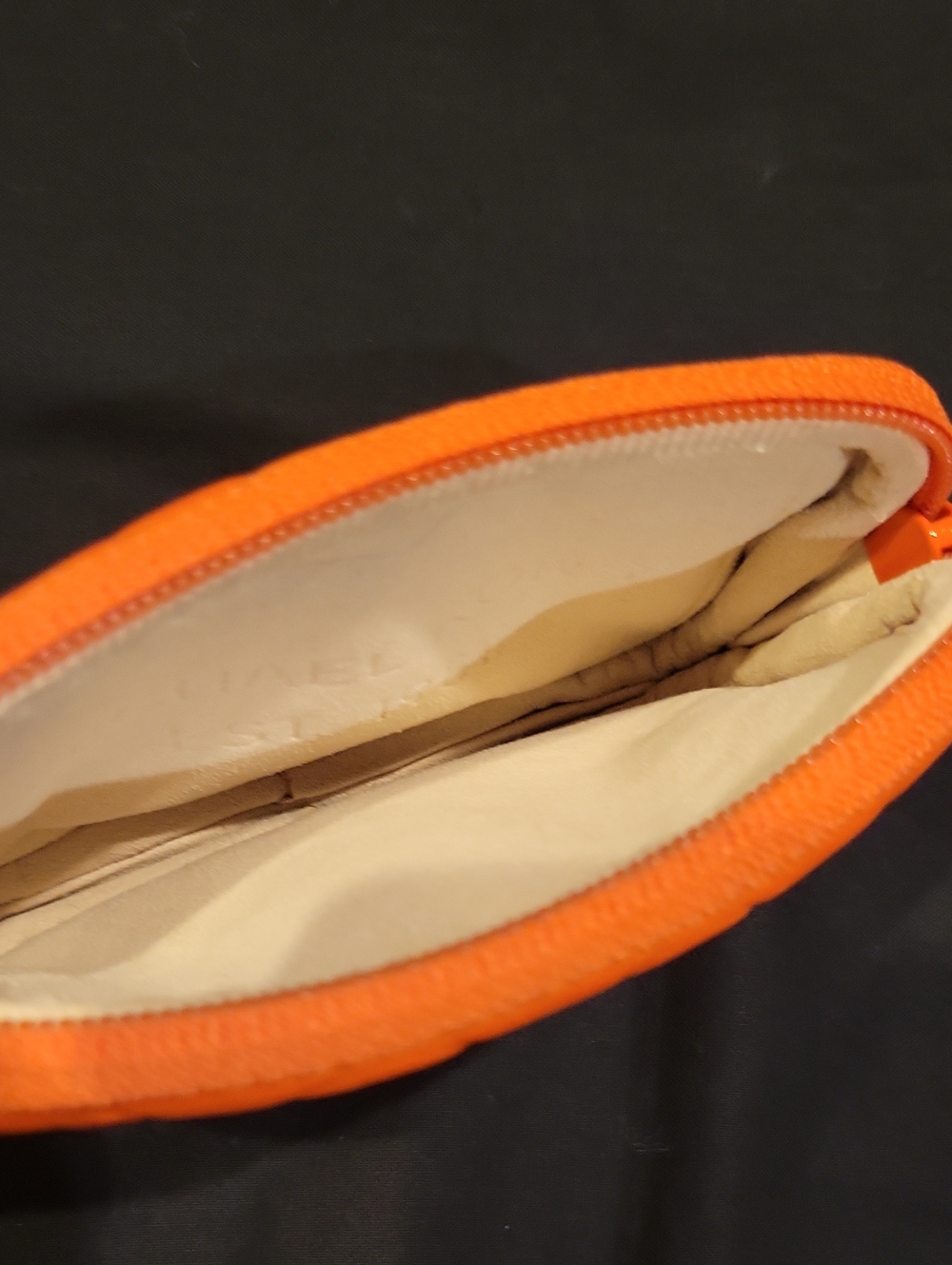 Michael Kors Vibrant Orange MK Logo Wristlet - Picture 3 of 3